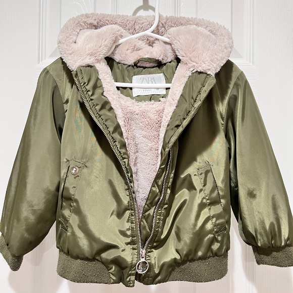 COPY - [All for$6-20 ]COPY - 2-3Y ZARA soft lined plush jacket - Picture 2 of 5